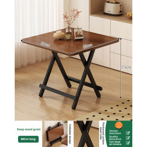 1、Lipat Outdoor Portable Foldable Table Household Apartment Dining Simple Square Table Meja Makan
