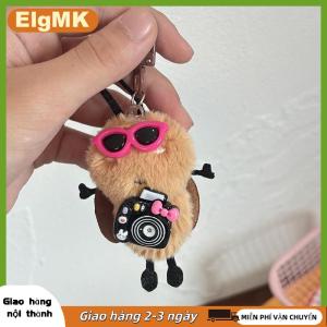 ElgMK 1 3pcs dễ thương gián búp bê keychain sáng tạo thú nhồi bông Keyring trường Túi Mặt dây chuyền Ba lô treo trang trí đáng yêu Quà Tặng