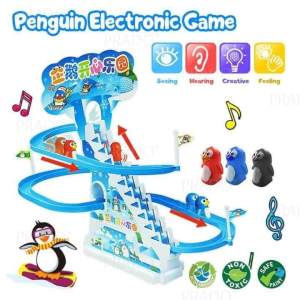 Penguin Music Race Electronic Automatic Track Kids Pretend Play Game EARLY LEARNING DEVELOPMENT EDUCATION)toys
