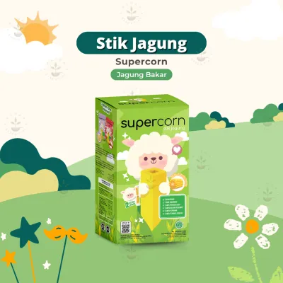 Supercorn Stik Jagung Rasa Jagung Bakar - Snack Anak Non MSG - Cemilan Anak