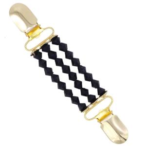 Cổ Điển Đính Cườm Ngọc Trai Áo len cardigan Clip Thanh Lịch Quần Áo Kết Cấu Acrylic Đính Cườm Khăn Choàng Clip Hiện Nay Cho Phụ Nữ