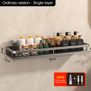 【SG】HXR Aluminum Bathroom Rack Towel Rack Multilayer Toilet Rack Kitchen Rack Bathroom Shelf Storage Rack Toilet Accessories