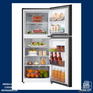 MIDEA 240L/280L/400L TWO DOORS BLACK REFRIGERATOR