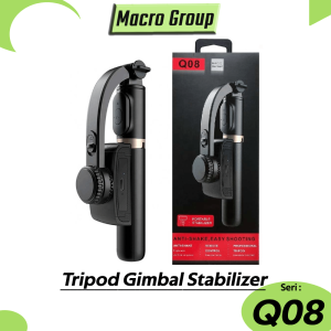 Q08 Gimbal Stabilizer Handphone Gimbal Hp Stabilizer Tongsis Hp Bluetooth Tripod Selfie Stick