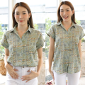 เสื้อเชิ้ตคอปก  เสื้อแขนสั้น น่ารักมาใหม่ สาวๆวัยทำงานห้ามพลาด ใส่ไปทำงานก็ดูสุภาพนะ. 