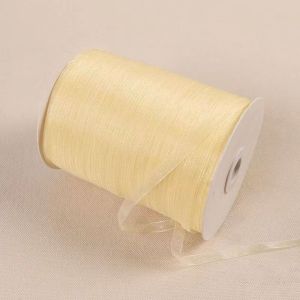 Cuộn 450m ruy băng voan trong suốt bản 1cm làm nơ handmade trang trí hộp quà