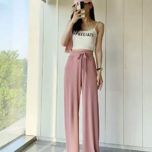 new arrivals  women’s summer plain color hightwaist pants S-L
