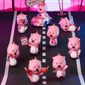 Mô hình đồ chơi Blind box Zanmang Loopy Series Neon Road MINISO. 