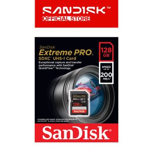 SanDisk Extreme PRO® SDHC™ and SDXC™ UHS-I Cards (V30) (32GB/ 64GB/ 128GB/ 256GB/ 512GB/ /1TB/ 2TB)