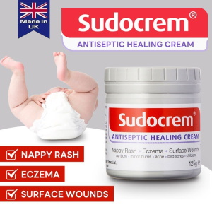 Authentic SUDOCREM Antiseptic Baby Skin Healing Cream Nappy Rash Relief 125g