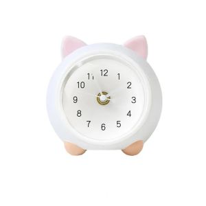 LED Alarm Clock Cartoon Animal Night Lamp Battery Operated Clock Multifunctional 3-in-1 Desk Clock Night Light Mini Piggy Bank