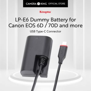 [KingMa] LP-E6 / LP-E6NH Dummy Battery to USB Type-C for Canon Camera EOS 6D 7D 60D 70D 80D