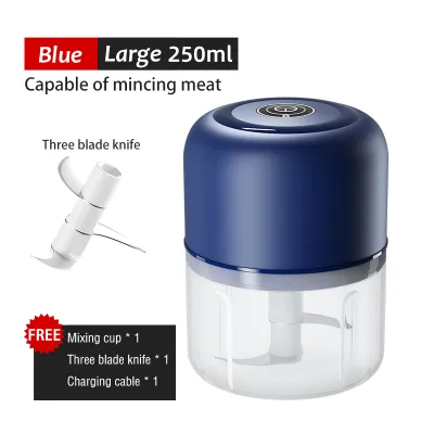 🚚SG Fast Delivery📦 Electric Grinder Vegetable Cutter Meat Crusher Mini Chili Garlic Blender Wireless Baby Food Chopper Masher 捣蒜泥 电动捣碎器 婴儿宝宝绞肉机 辅食机 children day gifts