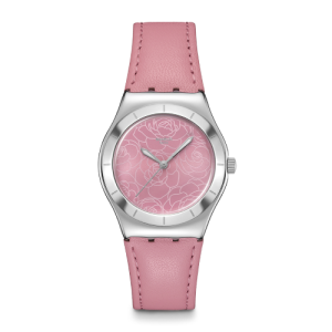 Swatch Pink Petal Promise (YLS234) Pink 33mm Leather Watch