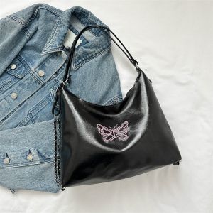 Tas Shoulder Bag Butterfly Tas Bahu Wanita Tas Selempang Wanita Tas Kulit Tas Casual Totebag Wanita