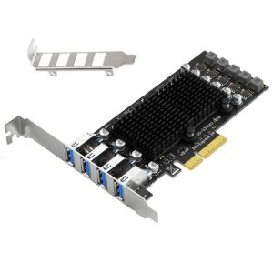 PCIE to USB3.2 Extend 10Gbps Convert Adapter 4 Port PCIE Desktop Computer PC Convert for Desktop PC