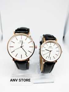 JAM TANGAN PASANGAN WD/JAM TANGAN COUPLE /JAM TANGAN KULIT TERBARU/ JAM WANITA DAN PRIA