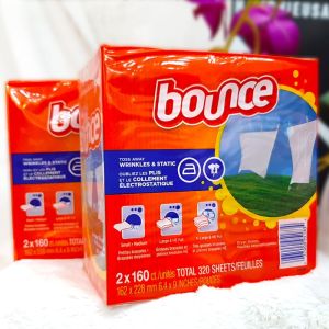 [HCM] Giấy thơm 4 trong 1 hiệu Bounce của Mỹ có tách lẻ 10-50 tờ (Bounce Dryer sheet)