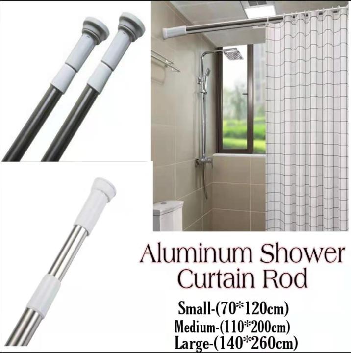 Multi Function Extendable and Adjustable Stainless Steel Shower Curtain