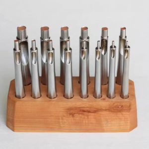 btnx Bangbang round Hole Punch Set for Leather Strap Watch Belt Sharp Alloy Steel Straight Punching Tool with 2.0-12MM Base 4Y1Z7