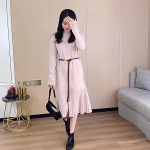 Stylish Knotted Genuine Leather Belts Golden Buckle Double Layer Waistband Vintage Dress Coat Girdle For Women2026