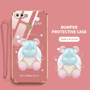 เคสโทรศัพท์ YBD สำหรับ OPPO A5S A7 A12 A11K F9 Pro A3S Realme C1 A12E A1K Realme C2ไล่ระดับสีเคสโทรศัพท์กันกระแทกพร้อมกรอบป้องกันกล้องจากเลนส์คลุมทั้งหมด