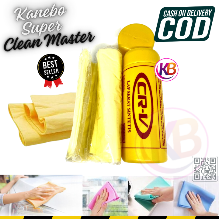 (PROMO) Kain Lap Kanebo Polos+tabung / Kanebo Chamois Clean Master ...