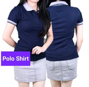 Baju Kaos Polo Kerah Wanita Lengan Pendek/Kaos Polos Wanita/Kaos Seragam/Kaos Wanita/Kaos Polo