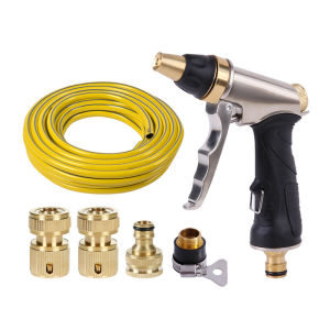 Hợp kim kẽm cao áp rửa xe súng nước bộ 10 mét ống nước rửa xe đồ tạo tác tưới nước ống nước phun súng làm vườn công cụ