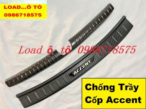 Chống Trầy Cốp Xe Huyndai Accent 2023-2018 Mẫu Vân Carbon Cao Cấp