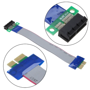 Computer PCI-E Extension Adapter Cable PCIE X1 Male to Female Converter for Graphics Power Extension Flexible Line