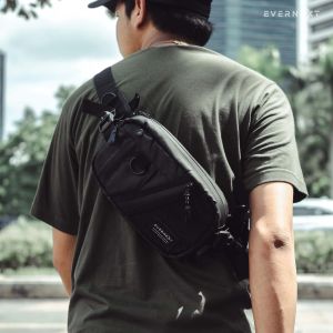 Waist Bag Pria Keren Kekinian Premium Branded Evernext Tas Selempang Eriton