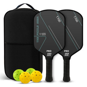 Joola Style Pickleball Paddle Set T700 Carbon Fiber Textured Surface Premium Tournament Paddle High-end Pickleball Racket Set Sukan Pickleball