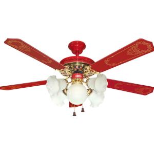 Uchida Maspion Kipas Angin Gantung 5 Lampu - 52 inch - CF111 / MCF52205RD - FREE ONGKIR Jabodetabek