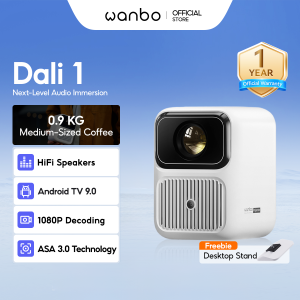 [Hot] Wanbo Dali 1 Portable Projector 1080P Auto Focus Obstacle Avoidance Android 9.0 HIFI Speaker ASA 3.0