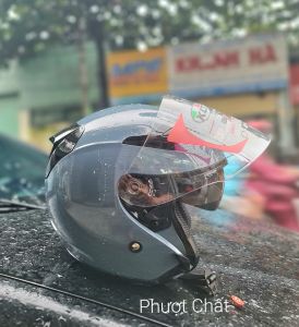 Nón bảo hiểm KLT FUXIA xanh cực chấtmũ bảo hiểm 3/4 KLT 2 kính siêu đẹphàng chính hãngbảo hành 12 tháng