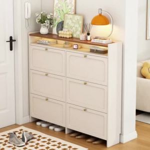 CraftedLiving SG-Ultra-Thin Shoe Cabinet Entryway Flip Shoe Rack Shoe Rack Cabinet Small Shoe Rack Shoes Rack Slipper Shoe Shelf Shoerack
