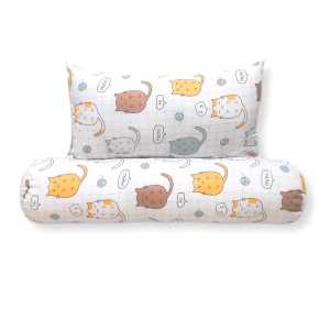 1Set Sarung Bantal Guling Anak Motif Karakter kain katun lokal