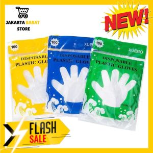 Sarung Tangan Plastik Untuk Masak Makan Mukbang Sekali Pakai Steril 100 PCS