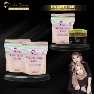 Paket Glowing 3pcs Sabun dan 1pcs Gold Jelly Kedas Beauty Original BPOM