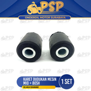 Karet Dudukan Mesin Mio + Bosh (Isi 2) - Karet Engine Mounting Mesin Mio Sporty 5TL Mio Soul Nouvo