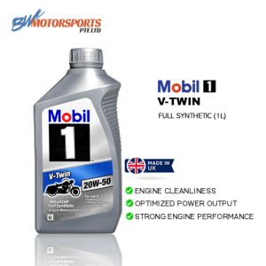 Mobil 1 V-Twin 20W-50 FULLY SYNTHETIC FOUR STROKE MOTOCYCLE (1 Litre)