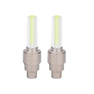 2pcs Small LED Bicycles Taillight Wheel Tire Nozzle Valves Caps Lamp Warning Lamp Enhancing Nighttimes Safety
