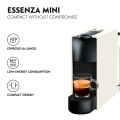 Nespresso Essenza Mini Coffee Machine Espresso Compact Automatic Coffee Machine with Coffee Capsules, White. 