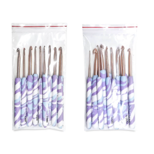 9/11Pcs Ergonomic Crochet Hook for Beginner Knitting Sweater 2.0mm-6.0mm OR 2.0mm-8.0mm Ergonomic Grip Crochet Hook