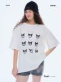 STYLIST | Kuromi - Oversized Tee Kuromi  Mood เสื้อโอเวอร์ไซส์ คุโรมิ. 
