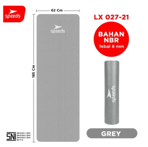 SPEEDS Matras Yoga Mat NBR 10mm gym Karpet Alas Olahraga Yoga Fitness Anti Slip Berstandar SNI 027-8