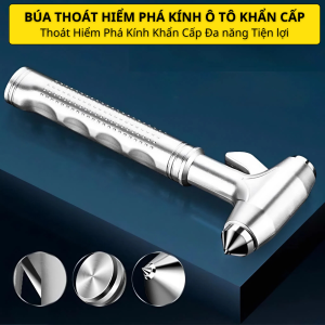 Búa Thoát Hiểm Ô Tô Phá Kính Khẩn Cấp Đa năng 3 trong 1 Cao Cấp Tiện lợi nhỏ gọn