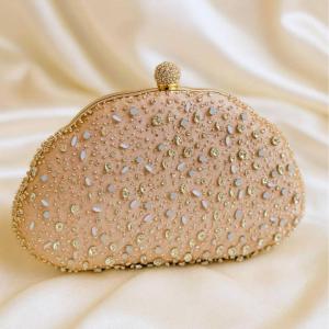Waiwai Clutch Tas Pesta Unik Bentu Awan Cloud Cantik Diamond Payet 17240 Clutch