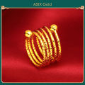 ASIX GOLD Original 916 Korea Gold Women's Bracelet Ring Set. 